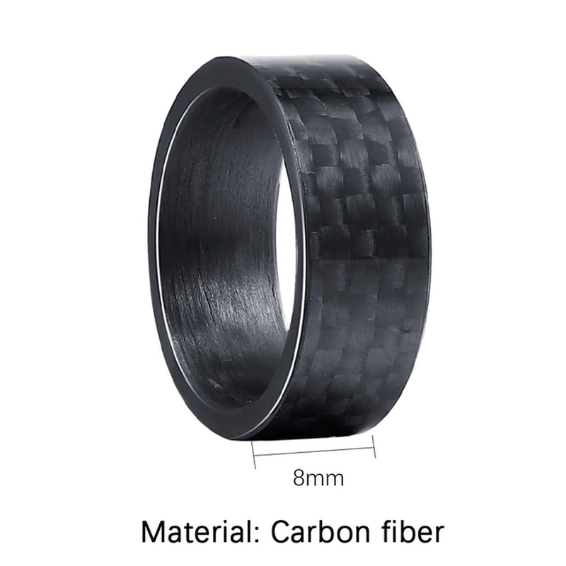 "Ultimate Carbon Fiber Spinner Rings: Stylishly Unique, Perfect for Weddings, Engagements, and Stress Relief - Ideal for Men and Women!"