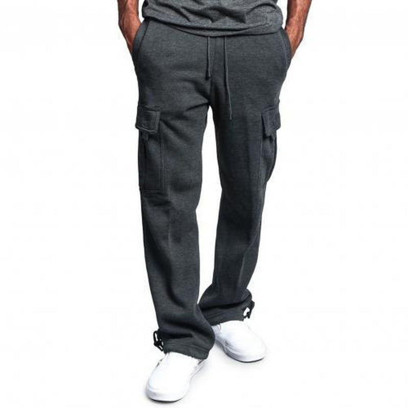 "Ultimate Comfort and Style: Men'S Casual Drawstring Sports Pants with Multi Pockets"